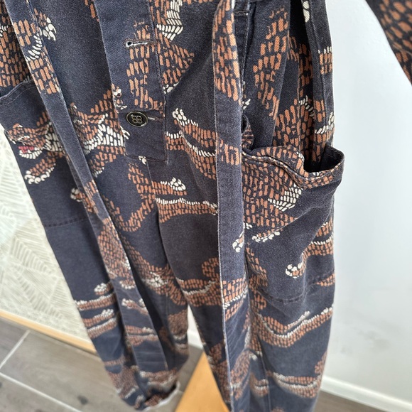 FARM RIO Leopard Print Cotton Jumpsuit XS - Picture 5 of 14
